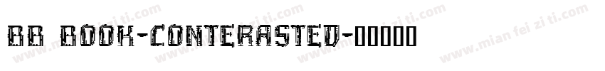 bb book-conterasted字体转换
